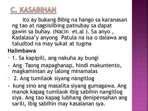 Ano ang Kasabihan, Katangian at Mga Halimbawa .